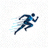 VSport(中国区)体育科技有限公司官方logo，橙色火焰与深蓝盾牌组合
